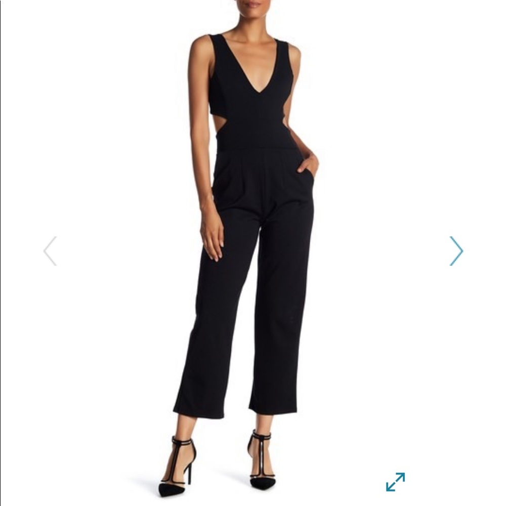 Velvet Torch Jumpsuit with Cutouts